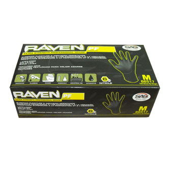 nitrile raven gloves